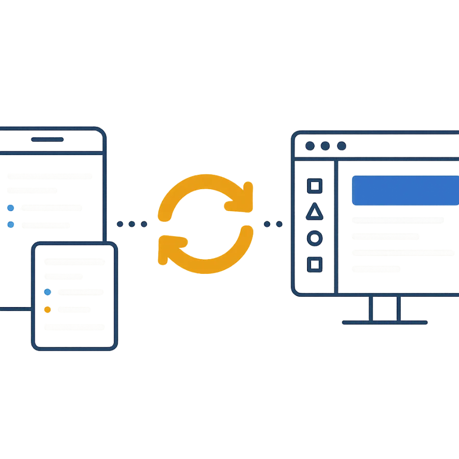 Anki desktop and phone syncing two-way with Flashify on the web
